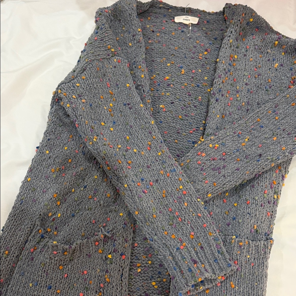 Entro Multicolor Speckled Cardigan